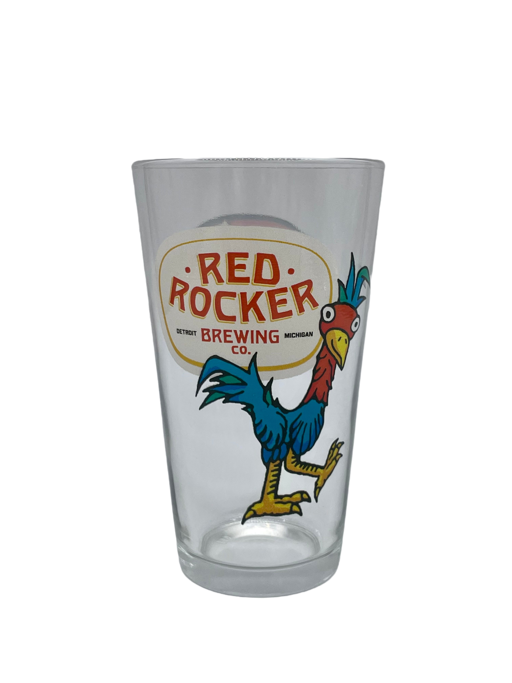 16oz Red Rocker Lager Pint Glass