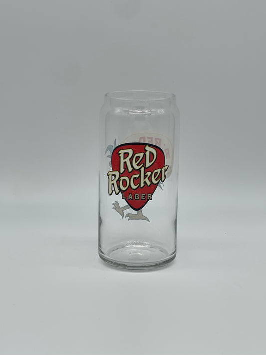 20oz Red Rocker Lager Can Glass