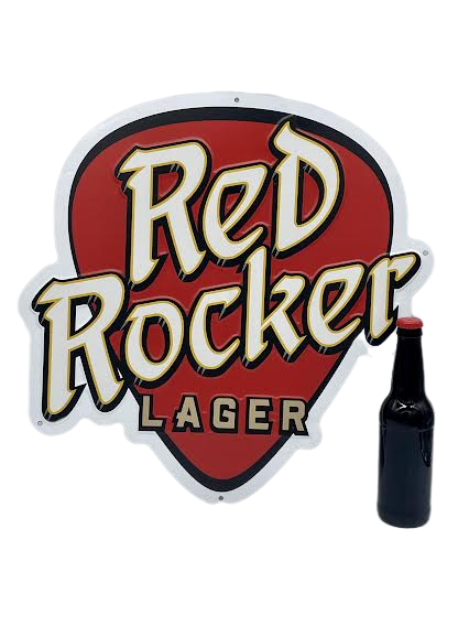 Red Rocker Lager Tin Sign